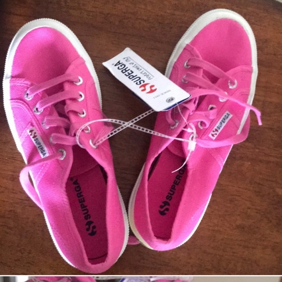 Womans Superga 2750 Cotu Classic Sneakers Pink Fushia - Picture 3 of 5